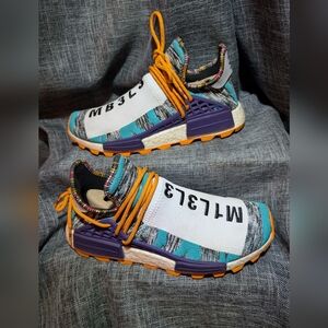 Adidas Pharrell X NMD HUMAN RACE TRAIL Solar Pack Orange Aqua BB9528